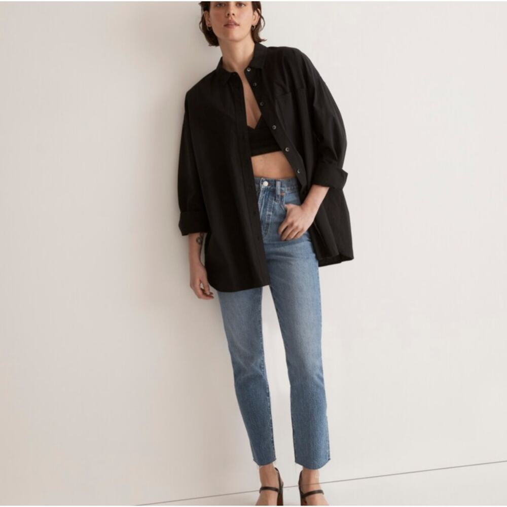 Madewell | The Perfect Vintage Jean Raw Hem Medium Earlside wash Jean | Size 25